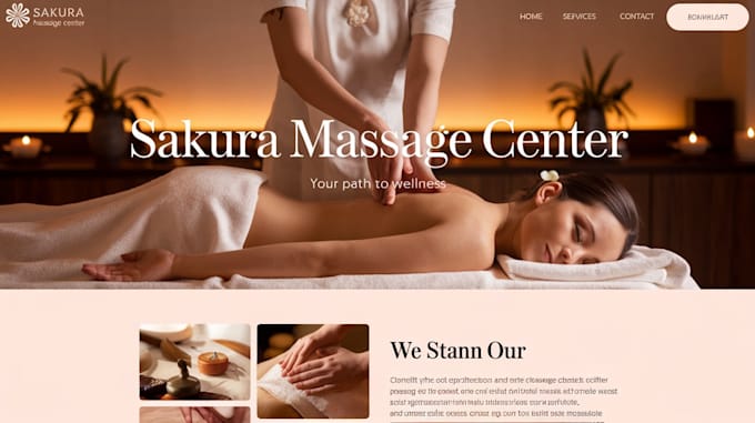 Gig Preview - Design a professional massage, spa and beauty website