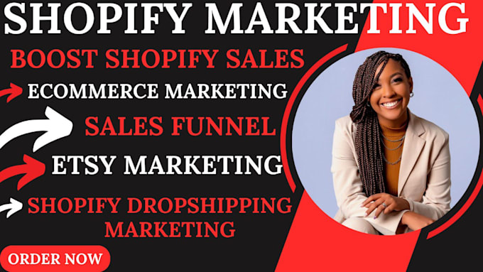 Gig Preview - Promote etsy shop via shopify marketing or etsy promotion to boost shopify sales