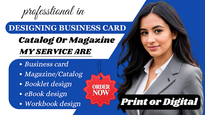 Bestseller - design rack card, dl flyer, business card, catalog, magazine, or brochure design