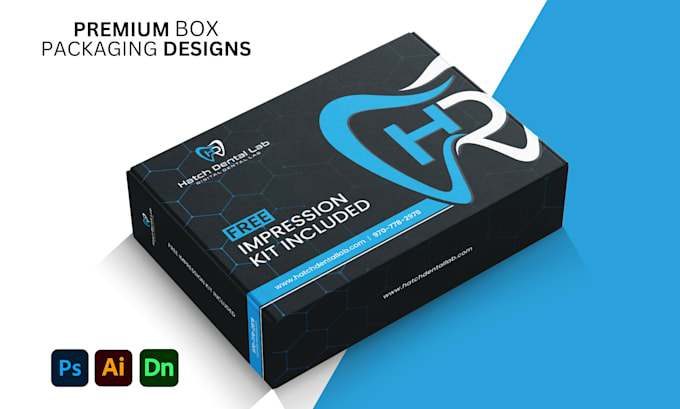 Gig Preview - Do packaging box design shipping box mailer box product box with 3d mockup