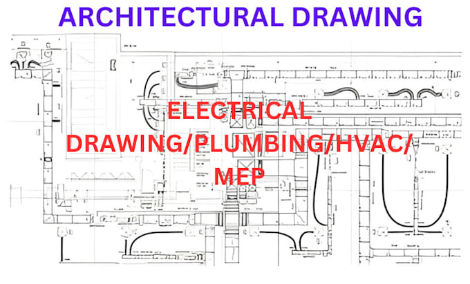 Gig Preview - Do electrical drawings, plumbing, hvac, mep for commercial city permit