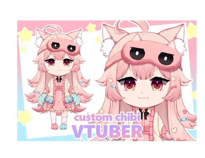 Gig Preview - Design custom pngtuber avatar with vtuber anime style for stream