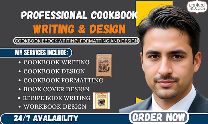 Gig Preview - Write high quality cookbook recipes,design, formatting,recipe book writer,recipe