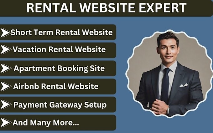 Gig Preview - Do short term website vacation rental website apartment booking website design