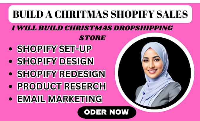 Gig Preview - Build a profitable shopify store for christmas sales