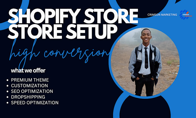 Gig Preview - Build a shopify store design or shopify website with high conversion