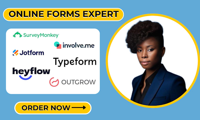 Gig Preview - Create surveymonkey involve me jotform typeform heyflow outgrow nextiva