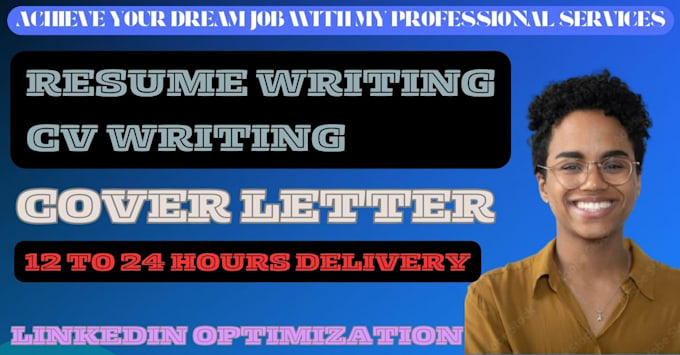 Gig Preview - Write resume writing resume professional resume cover letter linkedin cv edit