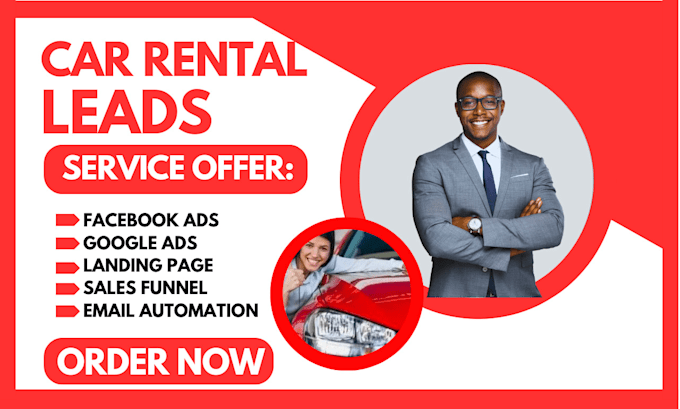 Gig Preview - Generate car rental leads automotive leads auto repair car dealership website