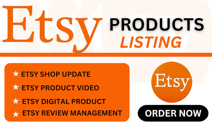 Gig Preview - Do etsy product SEO listing etsy product description etsy product listing