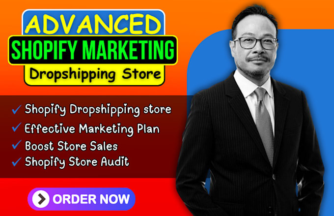 Gig Preview - Do shopify dropshipping store marketing, boost shopify sales ecommerce promotion