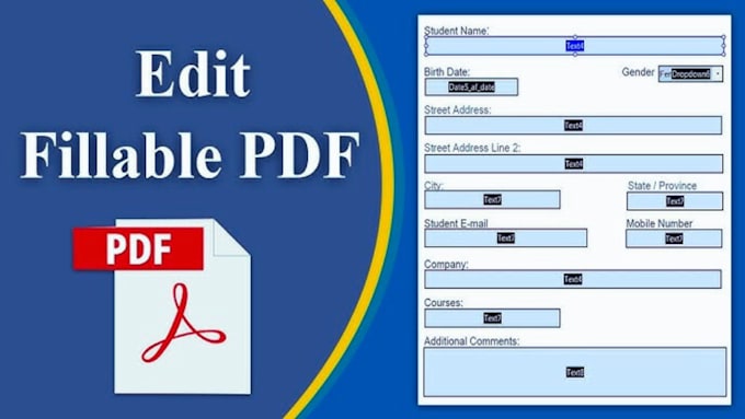 Gig Preview - Convert your document into a fillable PDF form