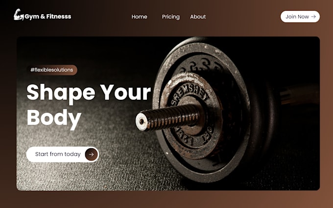 Gig Preview - Professional gym website design in wordpress