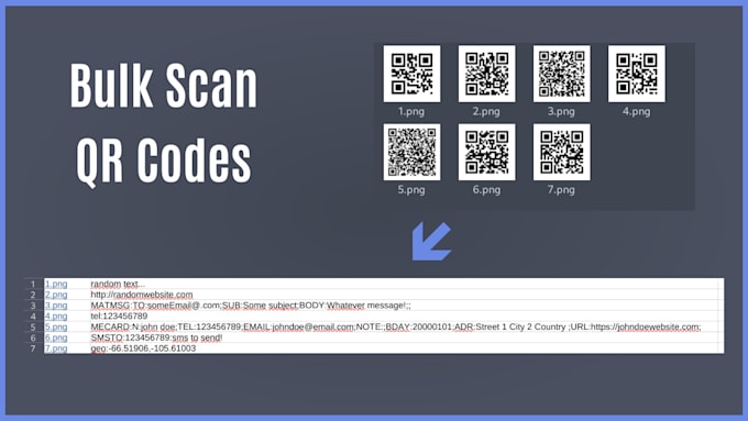 Gig Preview - Bulk scan your qr codes