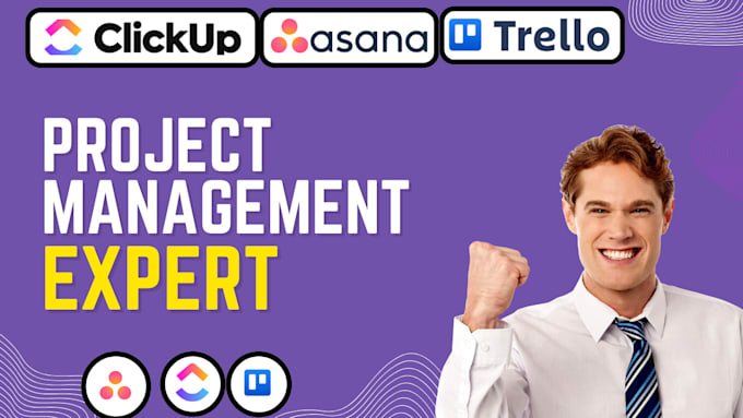 Gig Preview - Setup asana project management, clickup wrike trello, notion project management