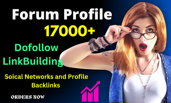 Gig Preview - Make 17000 social networks and forum profile SEO backlinks