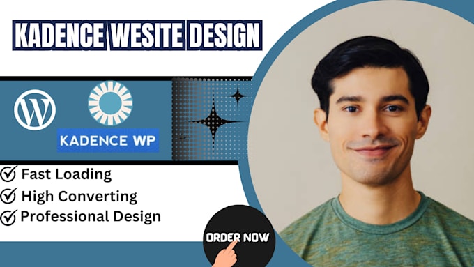 Gig Preview - Design a wordpress website with kadence gutenberg blocks