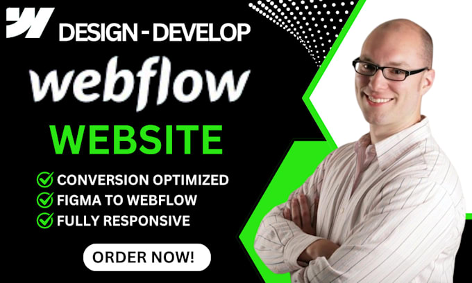 Gig Preview - Design, redesign, fix webflow website, convert figma to webflow, webflow expert