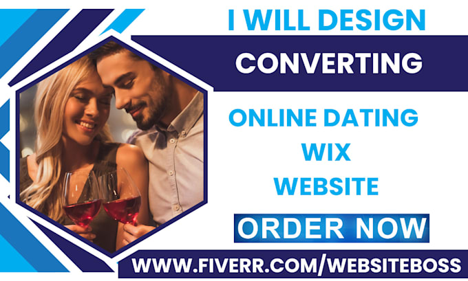 Gig Preview - Design converting online dating website with video chat dating app wix website