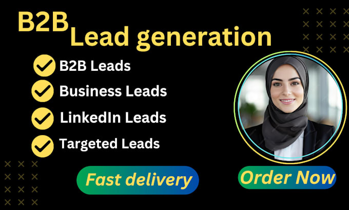 Gig Preview - Fulfill b2b lead generation for targeted b2b leads linkedin leads , email leads