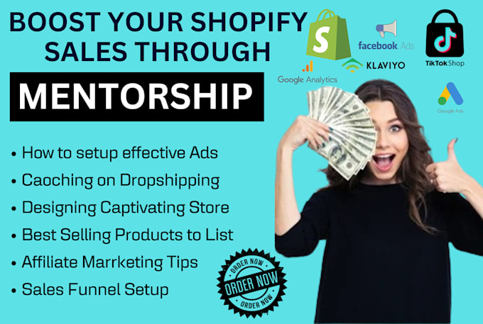 Bestseller - be shopify marketing mentor tiktok shop affiliate ads shopify SEO to boost sales