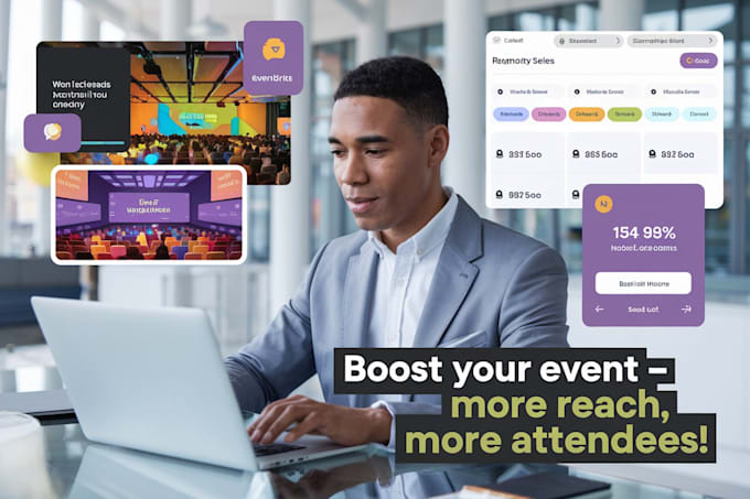 Gig Preview - Promote and market eventbrite, conference, webinar, events