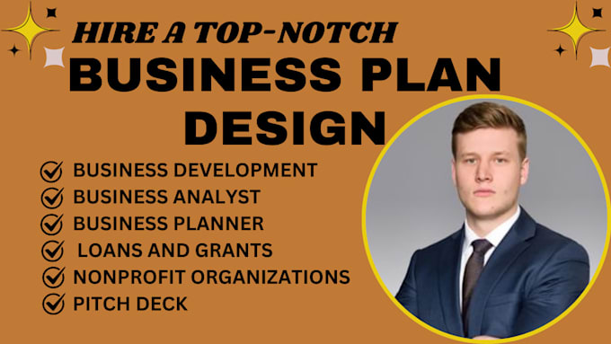 Gig Preview - Design detailed business plan for startup investor loan approver pitchdeck grant