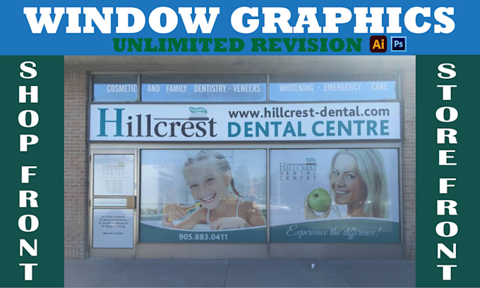 Gig Preview - Make amazing shopfront design ,storefront design ,window graphic, signage design