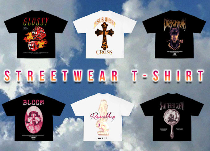 Gig Preview - Design streetwear tshirt designs for your clothing brand