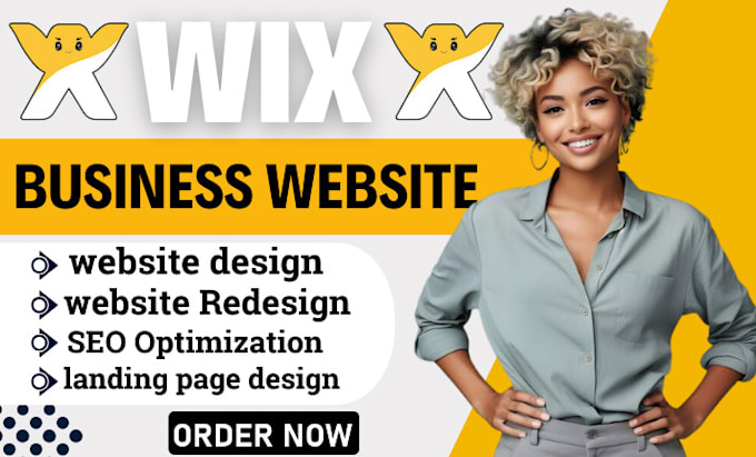 Gig Preview - Create develop build wix website design, wix website redesign and wix SEO