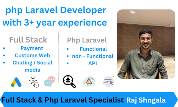 Gig Preview - Be software developer full stack web developer php laravel developer react js