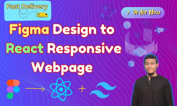 Gig Preview - Convert figma to react responsive website