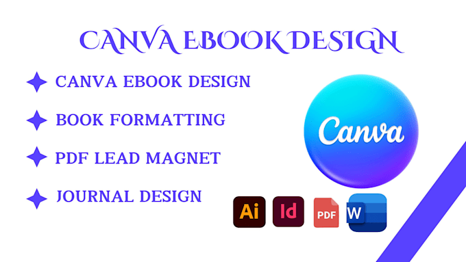 Gig Preview - Book formatting canva ebook redesign pdf lead magnet notebook print kdp journal