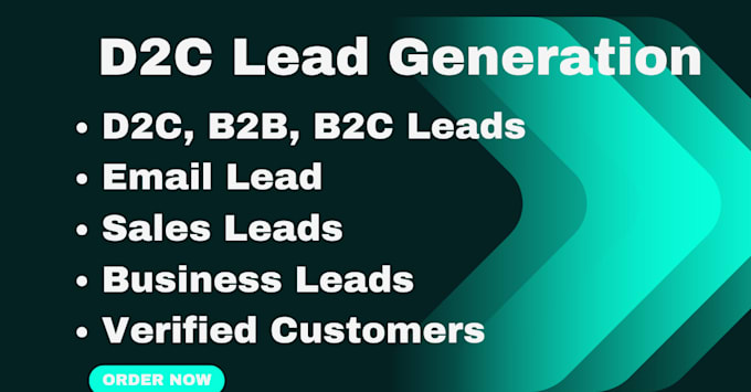 Gig Preview - Generate niche targeted email list, d2c and b2b lead generation for any business