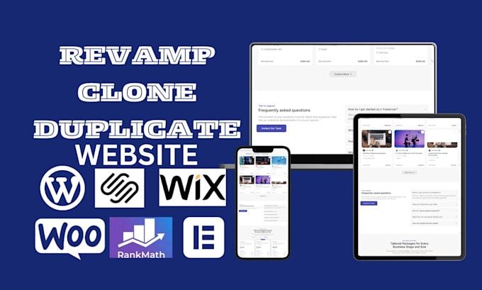 Gig Preview - Revamp wordpress website design wordpress clone website redesign wordpress build