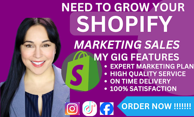 Gig Preview - Boost shopify sales shopify marketing etsy promotion etsy marketing