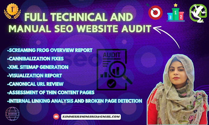 Gig Preview - Execute full technical and manual SEO website audit