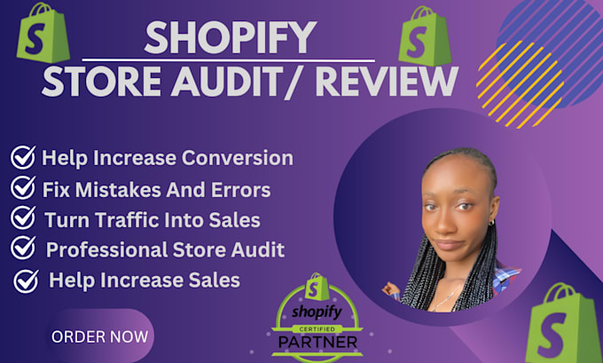 Gig Preview - Audit, review, analyse shopify store to increase conversion