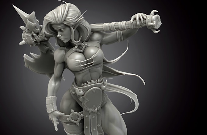 Gig Preview - Resculpt stl file, nsfw details model,sculp3d weapon,comic model for 3d printing