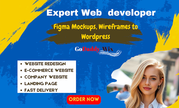 Gig Preview - Wordpress to figma website for your buisness design or redesign