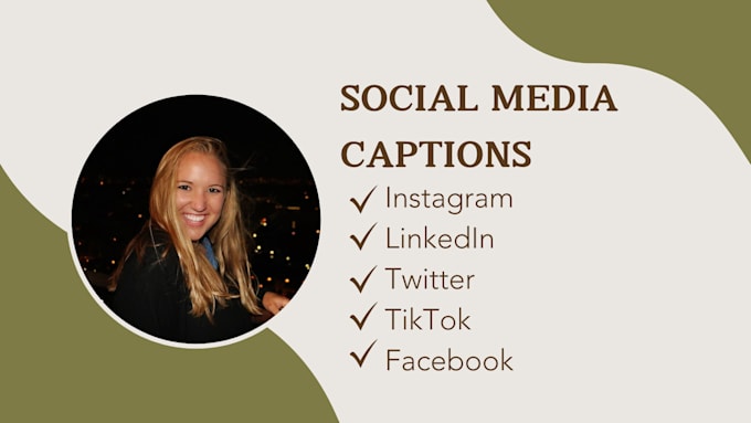 Gig Preview - Write engaging social media captions