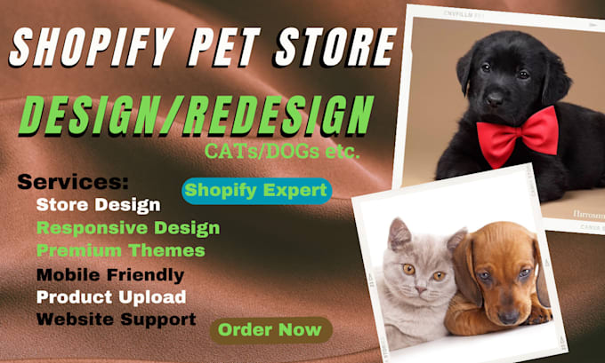 Gig Preview - Build a custom shopify store for pets, beauty, fitness, and dropshipping