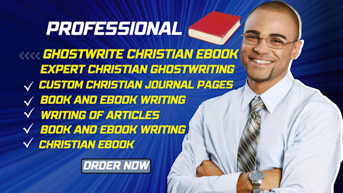 Gig Preview - Ghostwrite christian book ebook self help nonfiction writer book ghostwriter