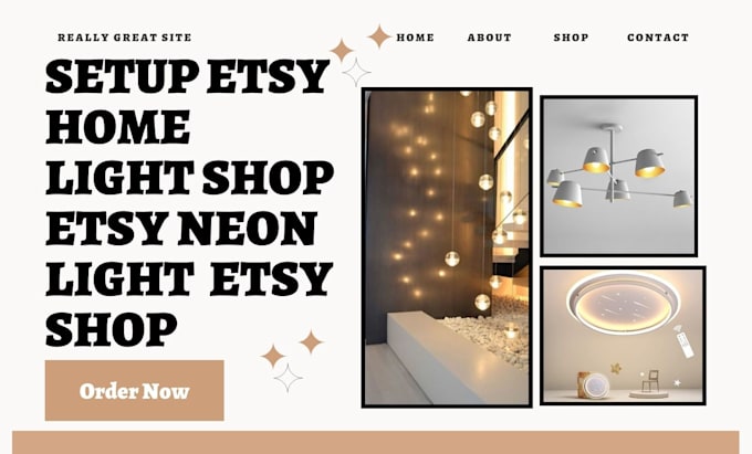 Gig Preview - Setup etsy home light shop etsy neon light decorative lighting shop etsy shop