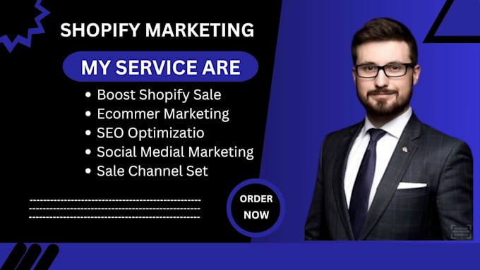 Gig Preview - Boost your shopify sales via shopify marketing  shopify promotion shopify ads