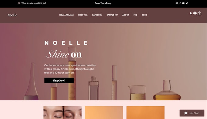 Gig Preview - Design beauty salon website spa website cosmetic website beauty website design