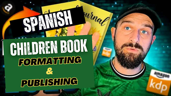 Gig Preview - Do spanish children book formatting publish children book on amazon kdp