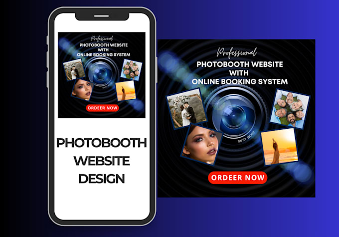 Bestseller - create photo booth website, 360 photo booth website with online booking system