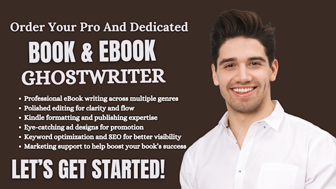 Gig Preview - Do ebook writing, book editing, formatting for self help fiction romance memoir