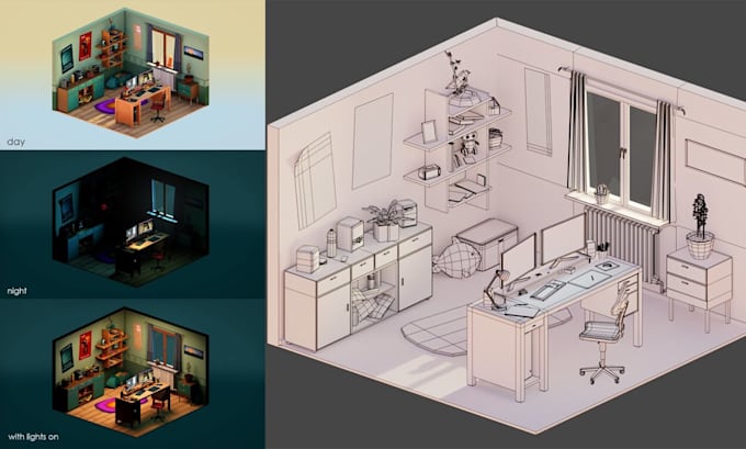 Gig Preview - Do 2d 3d isometric saas explainer point cloud building design blue prints